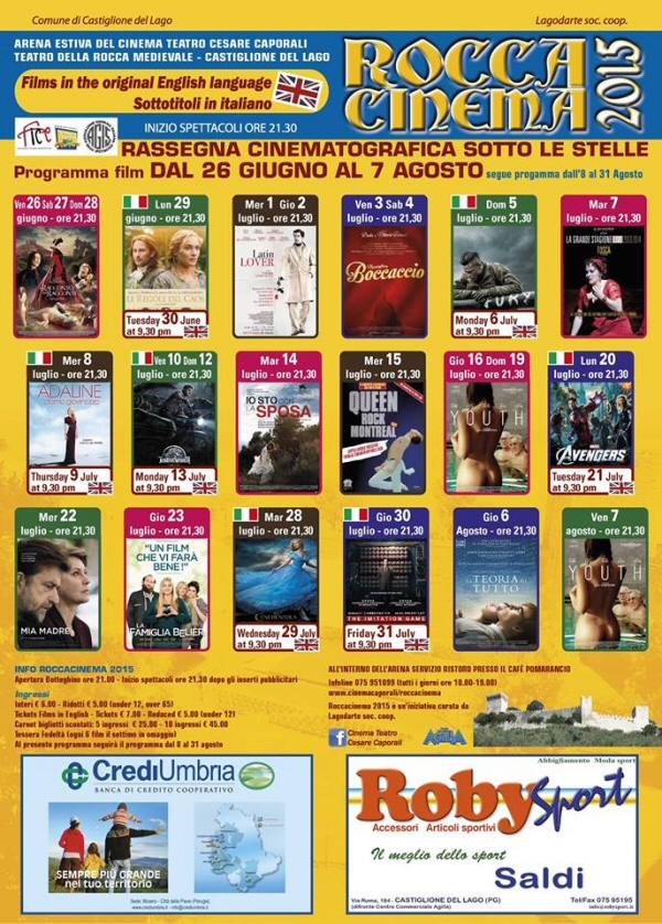 Torna Roccacinema a Castiglione del Lago