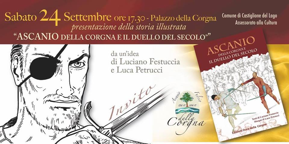 Presentazione della storia illustrata Ascanio della Corgna e il duello del secolo Castiglione del lago