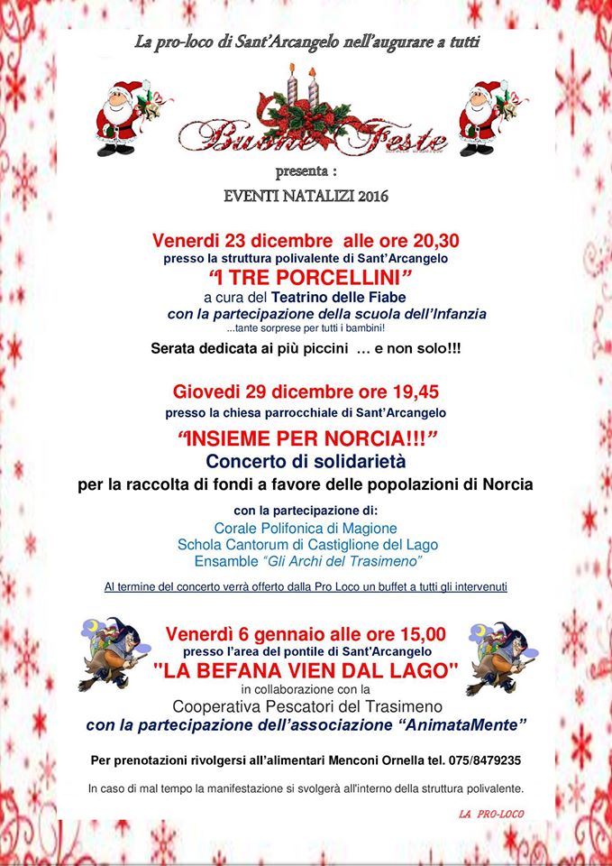 magione eventi fine 2016 epifania 2017