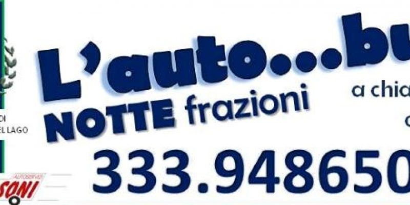 Ogni sabato il tuo Autobus Notte a chiamata – Castiglione del lago e frazioni